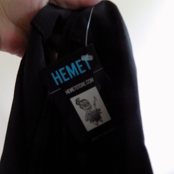 LAST ONE Hemet Retro Pencil Skirt in Black Size M - Picture 3 of 8